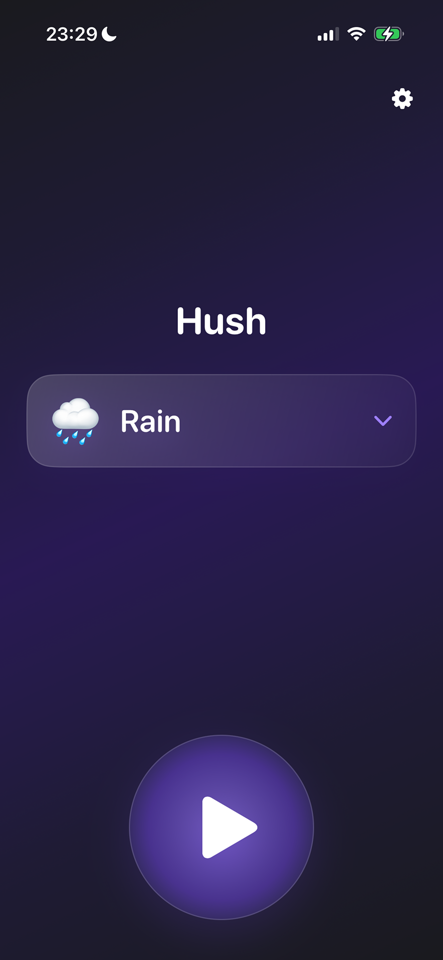 Hush app shown on iPhone